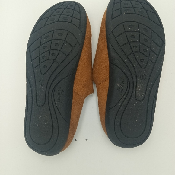 Indoor/Outdoor Slippers Camel Color Womens 9W Dr. Comfort - Picture 8 of 9